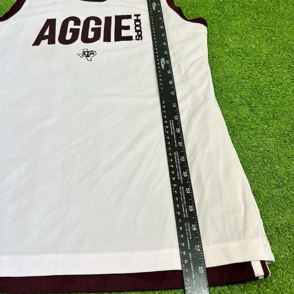 Texas A&M Team Issue Practice Jersey Med. Aggie Basketball Reversible Adidas EUC - Picture 5 of 7
